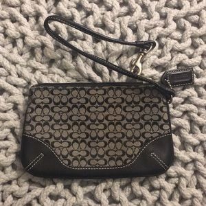 Coach corner zip wristlet